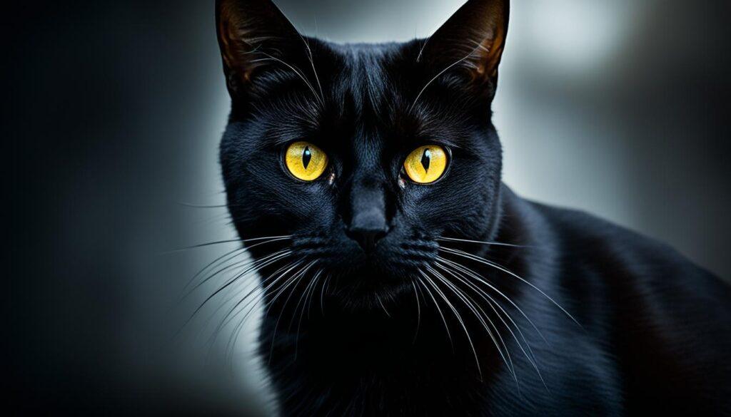 what does it mean when a black cat stares at you