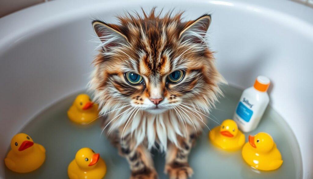 cat anxiety during baths