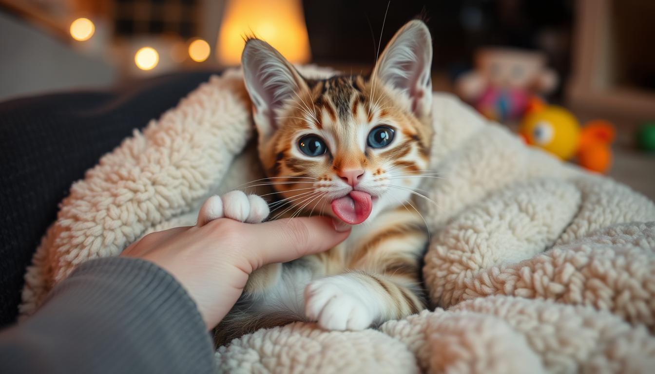 cat lick