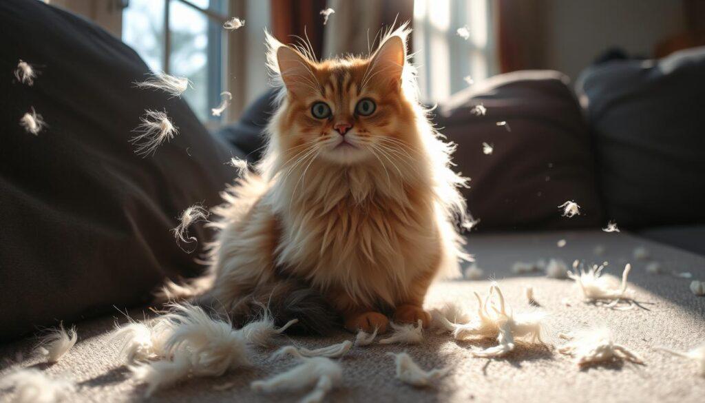 cat shedding