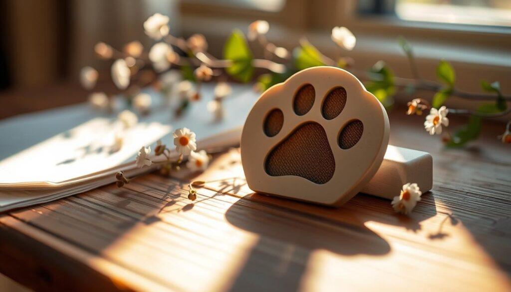 cat paw print keepsake