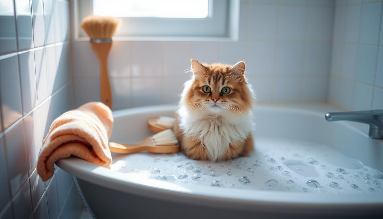 how often should you bathe your cat