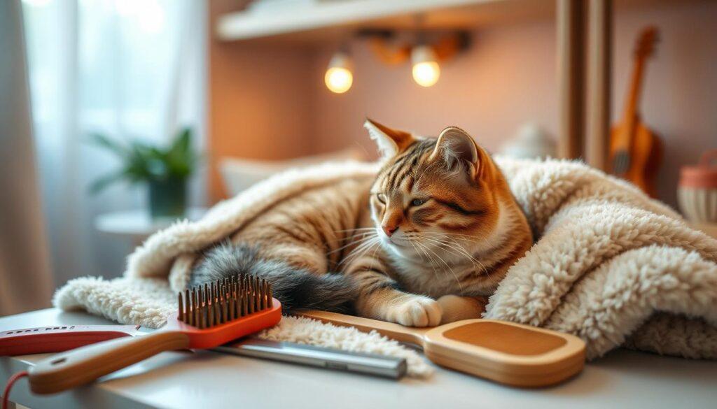 calming cats for grooming