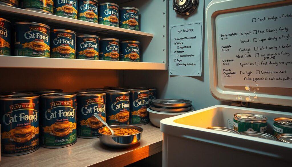 cat food storage guidelines