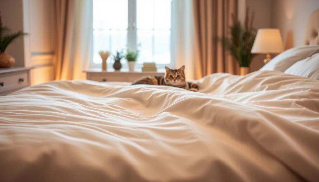 pet hair-resistant bedding features pet hair-resistant bedding features