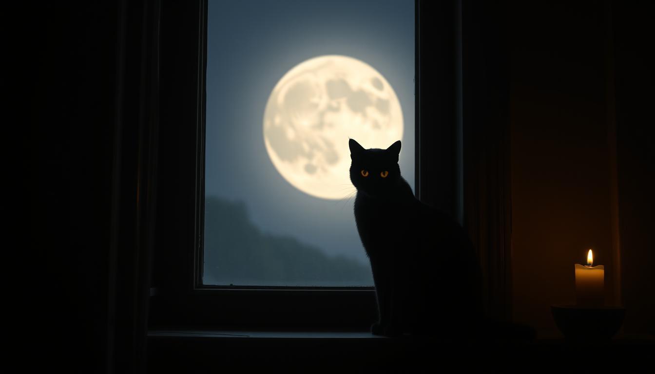 cat crossing from right to left meaning