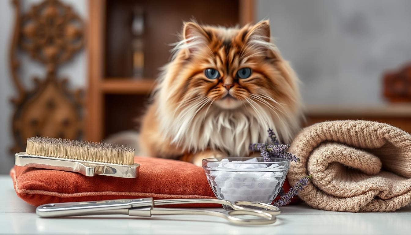 how to groom a persian cat