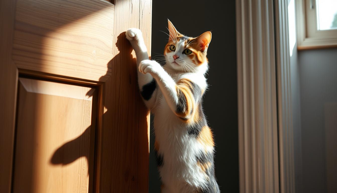 how to stop cat from opening doors