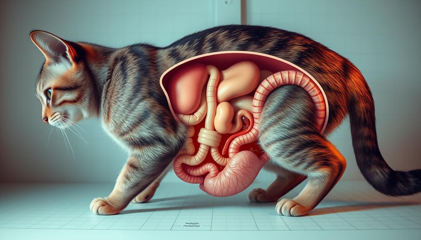 how long does it take a cat to digest food
